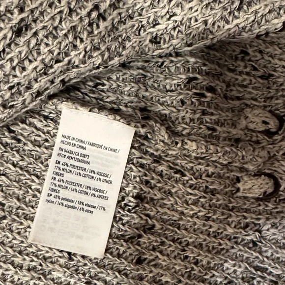 American Eagle Outfitters | Gray Women's Open Front Cardigan | size M - Picture 3 of 5